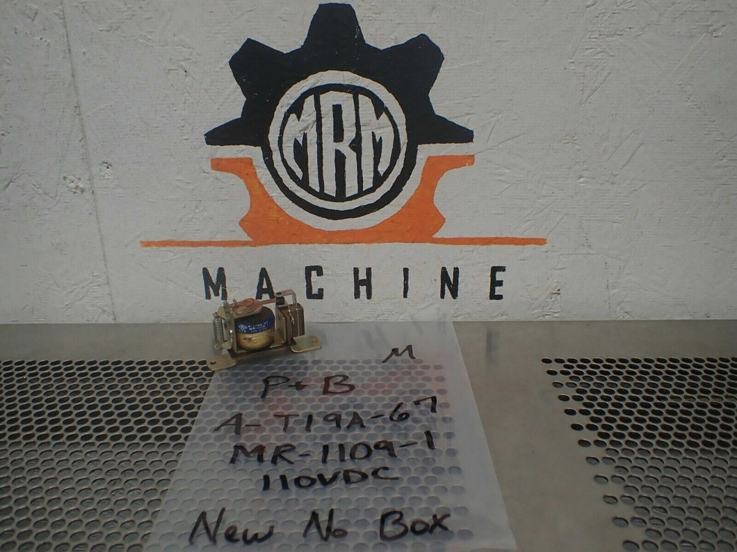 Potter & Brumfield A-T19A-67 MR-1109-1 110VDC Relay New Old Stock