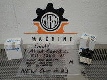 Load image into Gallery viewer, Gould Allied Control E11-1205 N Relays 200-260VAC 8A 50/60Hz 8 Pin New Lot of 2
