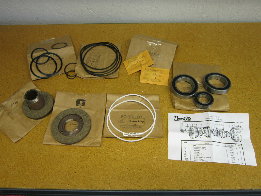 Power Flo Model CAB-CC Incomplete Repair Kit New Old Stock
