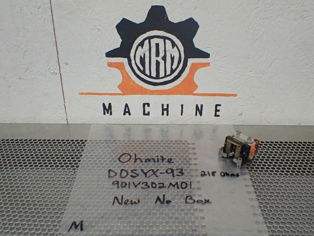 Ohmite D0SYX-93 901V302M01 Relay New No Box See All Pictures