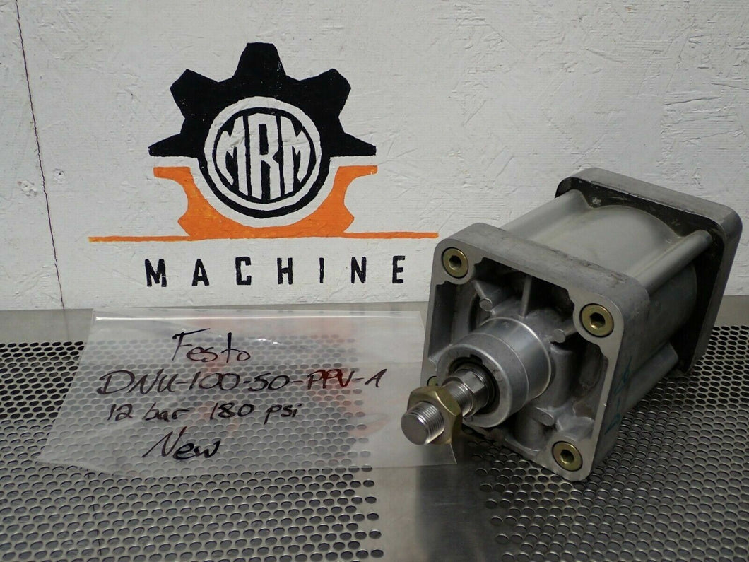 Festo DNU-100-50-PPV-A Pneumatic Air Cylinder Used With Warranty
