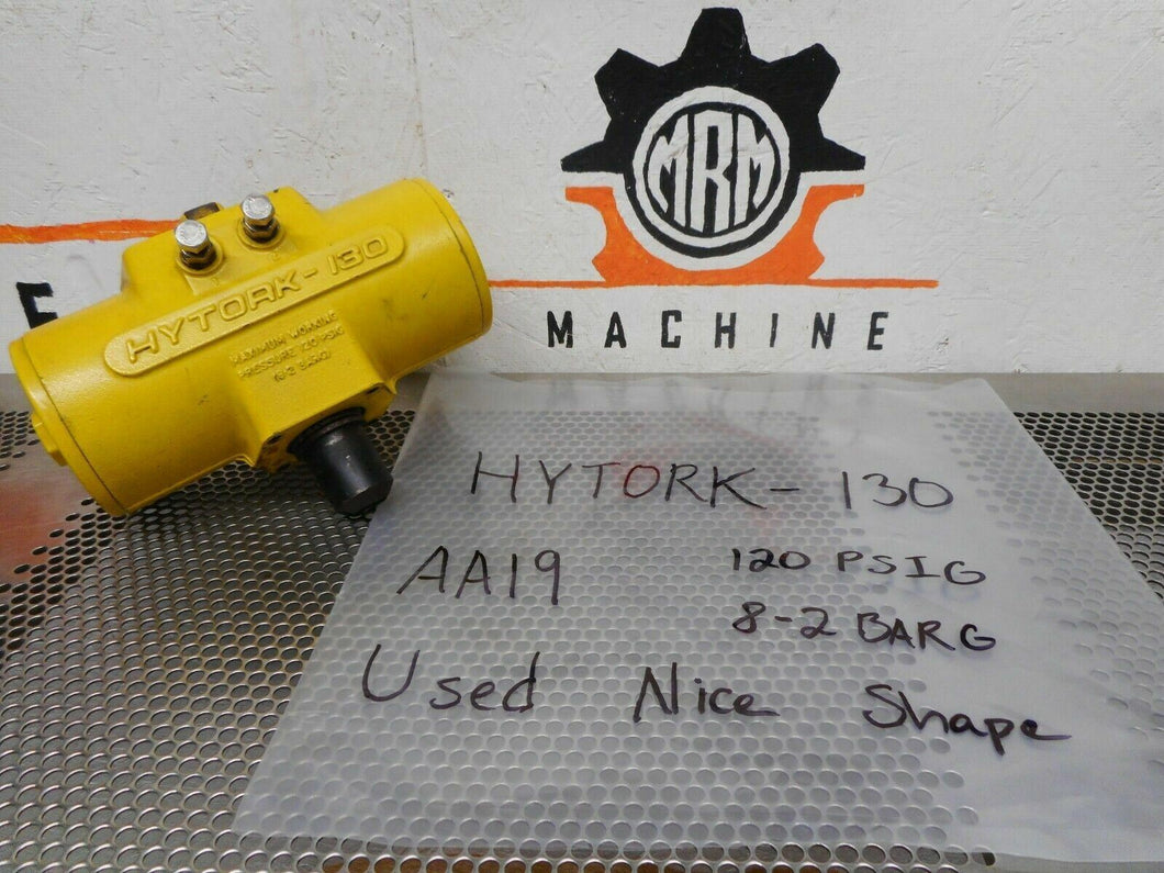 HYTORK-130 AA19 Pneumatic Valve Actuator 120PSIG 8-2BARG Used With Warranty