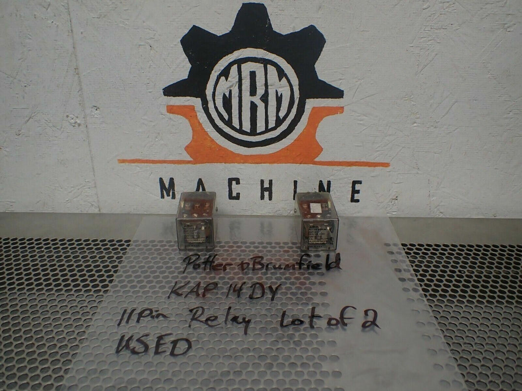Potter & Brumfield KAP14DY Relays 24VDC Coils Used With Warranty (Lot of 2)