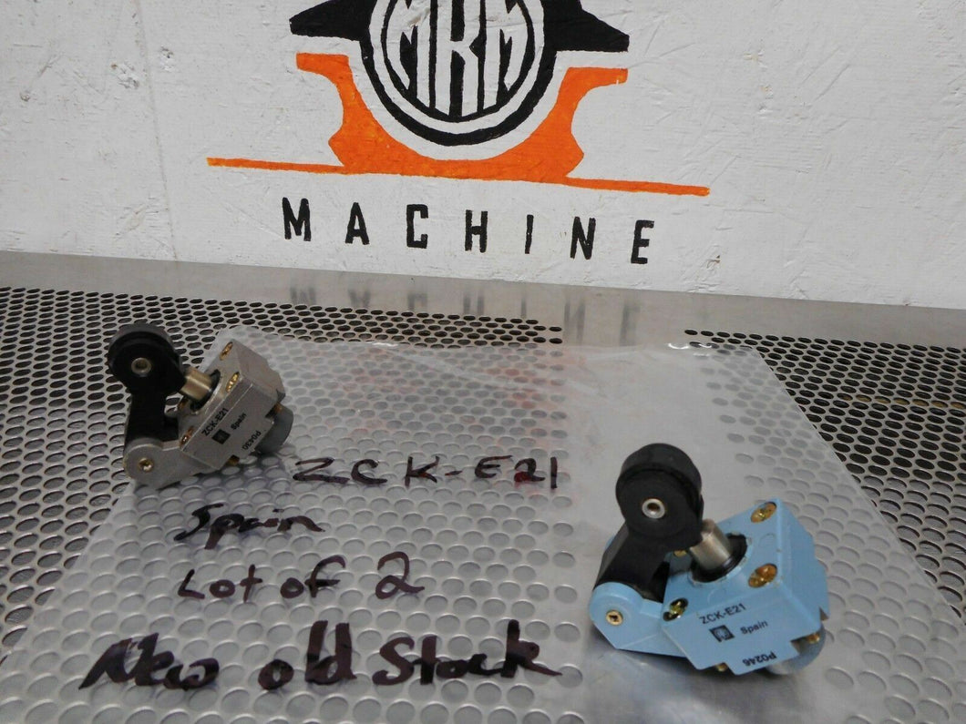 Telemecanique ZCK-E21 Roller Lever Limit Switches New Old Stock (Lot of 2)