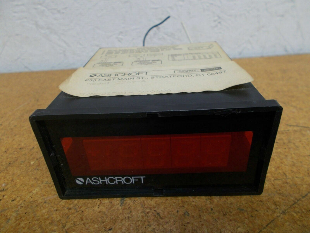 ASHCROFT 2269-A Panel Meter Used