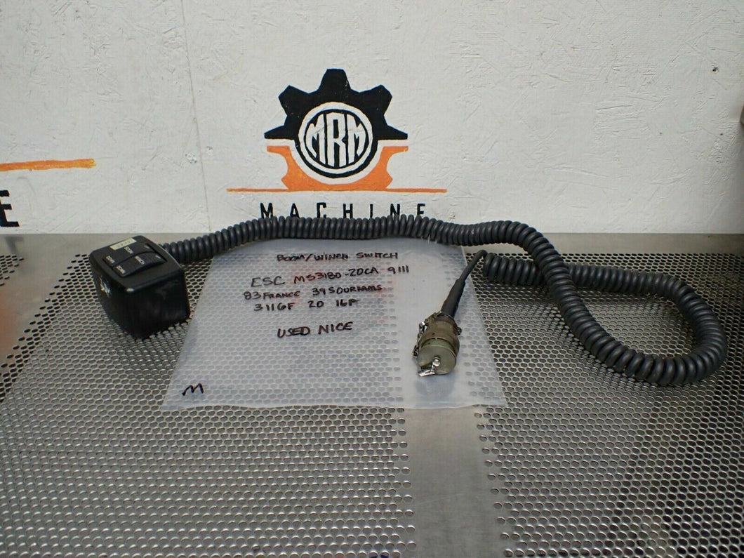 BOOM/WINCH Switch ESC MS3180-20CA 9111 83 FRANCE 3950URIAMS 3116F 20 16P Used