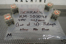 Load image into Gallery viewer, SCHRACK RM-303048 48V 10A/380V Relays New No Box (Lot of 4) See All Pictures
