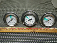 Load image into Gallery viewer, McDaniel Controls (2) 0-15PSI &amp; (1) 0-60 PSI Pressure Gauges Used With Warranty
