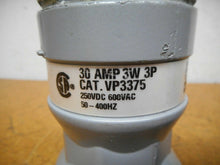 Load image into Gallery viewer, Hubbell Killark VP3375 Plug Housings Only 30A 3W 3P 250VDC 600VAC 50-400Hz Used
