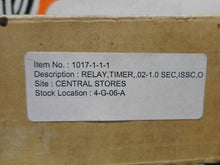 Load image into Gallery viewer, ISSC Model 1017 CSA 1017 UL Relay Timer .02-1.0 Sec Used With Warranty
