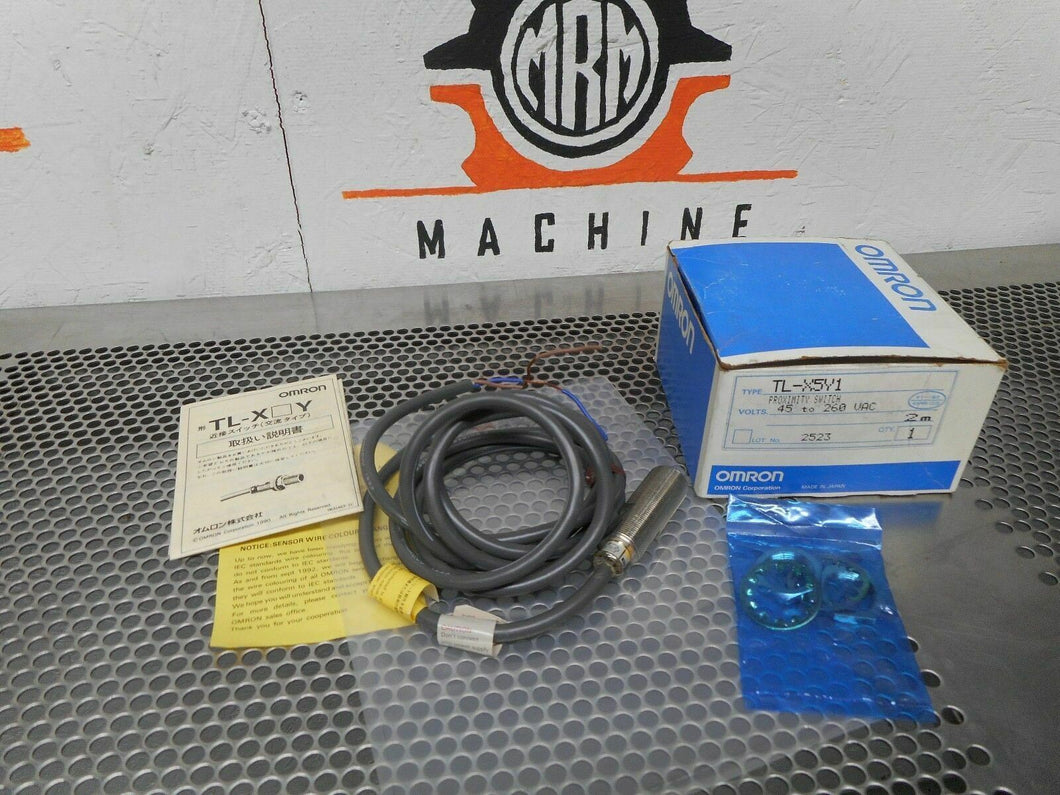 Omron TL-X5Y1 Proximity Switch 45-260VAC 200mA New In Box With Hardware