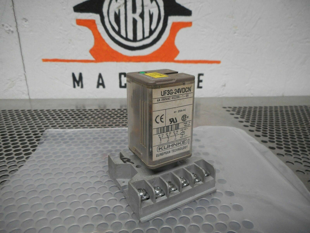 KUHNKE UF3G-24VDCN Relay 4A 250VAC & Potter & Brumfield 27E123 Socket Warranty