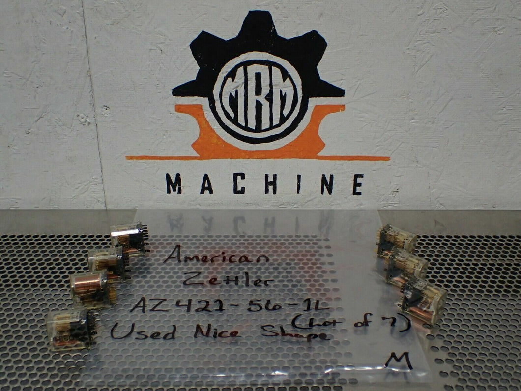 American Zettler AZ421-56-1L 48VDC Relays 14 Blade Used With Warranty (Lot of 7)