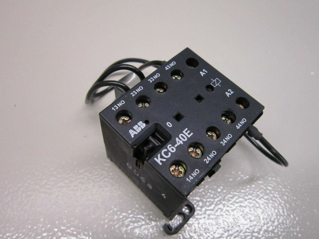 ABB KC6-40E CONTROL RELAY 5A 600VAC Gently Used Nice Shape