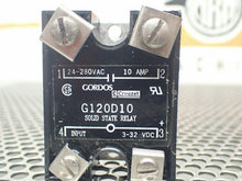 Load image into Gallery viewer, GORDOS G120D10 Solid State Relay 24-280VAC 10A 3-32VDC Used With Warranty
