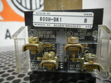 Load image into Gallery viewer, Allen Bradley 800H-DK1 Ser B Green Mushroom Pushbutton 800T-XA Ser D Contact NOS
