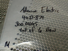 Load image into Gallery viewer, Advance Electric 40D-879 Relays 300Ohms New No Box (Lot of 6) See All Pictures
