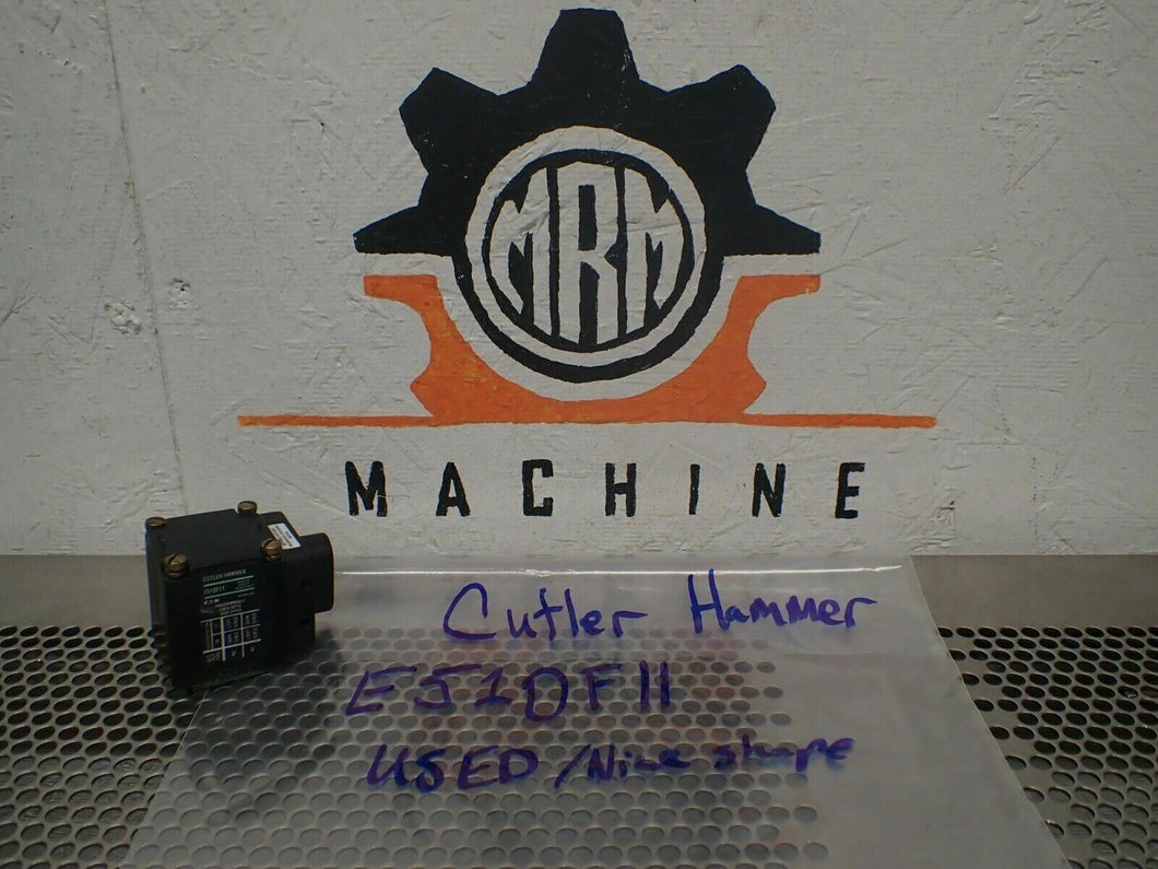 Cutler-Hammer E51DF11 Ser B3 Photoelectric Head Programmable Fiber Optic High Sp