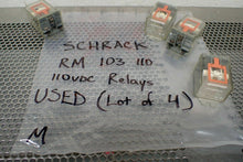 Load image into Gallery viewer, SCHRACK RM 103 110 Relays 110VDC Used With Warranty (Lot of 4) See All Pictures
