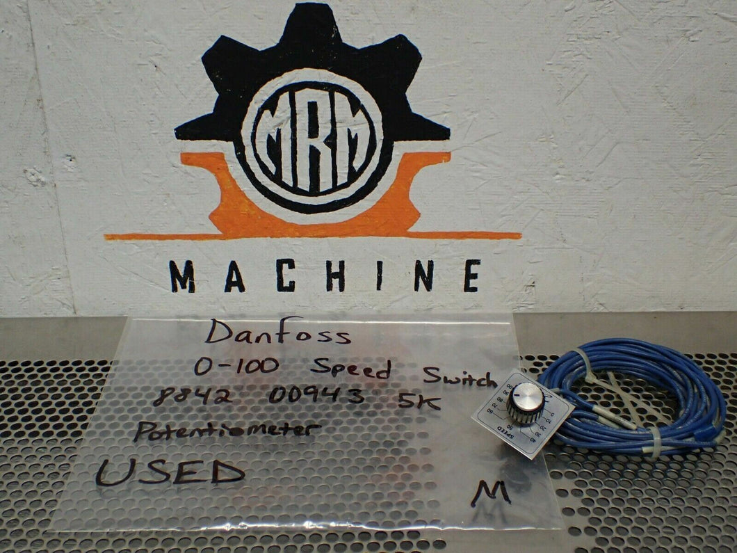 Danfoss 0-100 Speed Switch 8842 00943 5K Potentiometer Used With Warranty