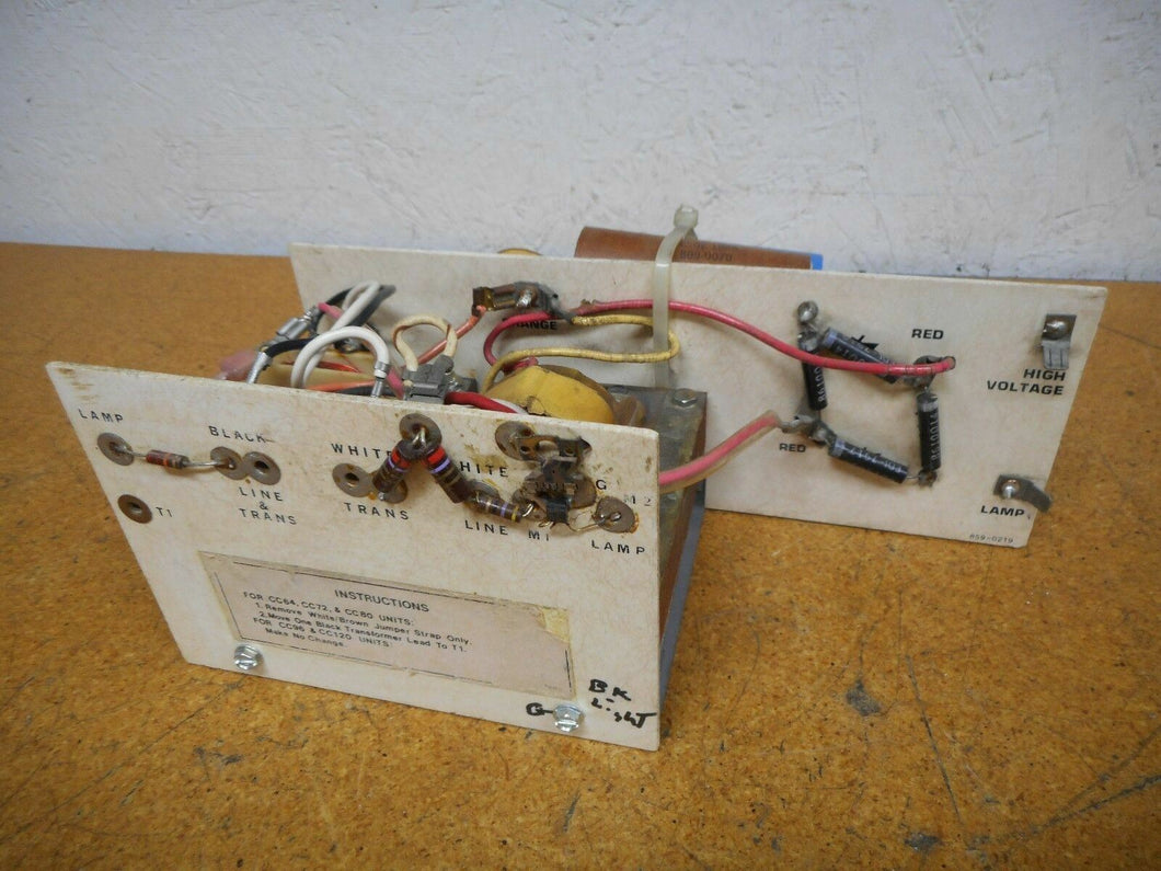 A881-0199 Transformers For 120V Use Only For CC64, CC72, CC80 Units Used