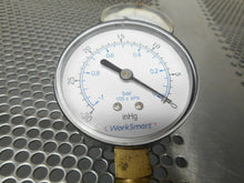 Load image into Gallery viewer, WorkSmart 0 To -30 inHg 0 To -1 Bar 100 x kPa Gauges 316LJF Tee Fittings Used
