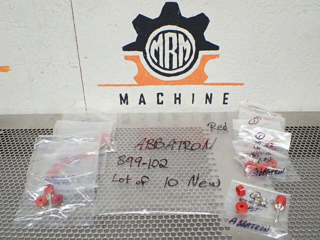 ABBATRON 899-102 Red Smith Binding Posts New (Lot of 10)