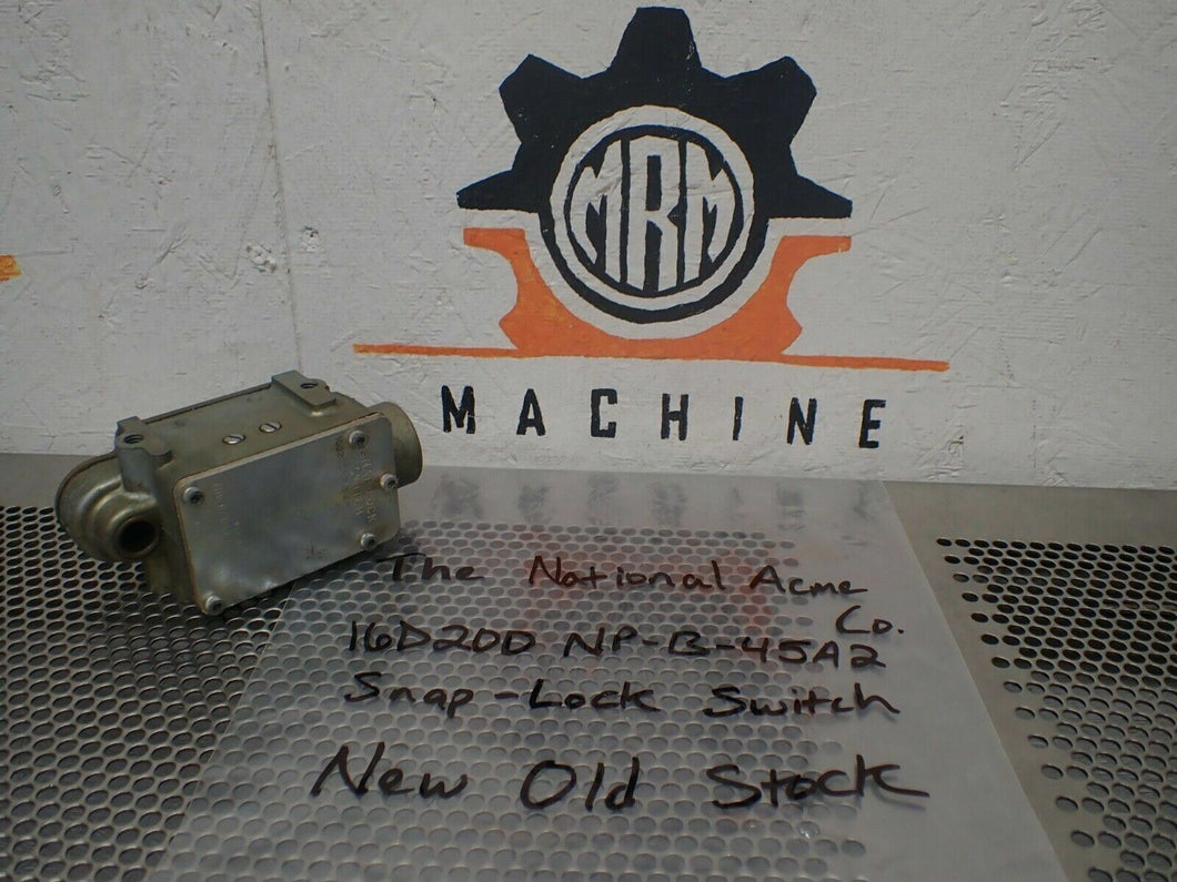 The National Acme 16D200NP-B-45A2 Snap-Lock Switch New Old Stock No Box