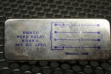 Load image into Gallery viewer, Dunco RR4AM 24VDC 288Ohms Reed Relay New Old Stock See All Pictures
