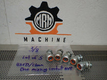 Load image into Gallery viewer, 3/8&quot; Conduit Fittings Used With Warranty (1 Missing Conduit Nut) (Lot of 5)
