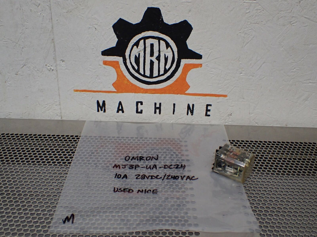 Omron MJ3P-UA-DC24 Relay 10A 28VDC/240VAC Used With Warranty