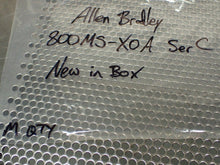 Load image into Gallery viewer, Allen Bradley 800MS-X0A Ser C Square Pushbutton Operator 1NO-1NC New Old Stock
