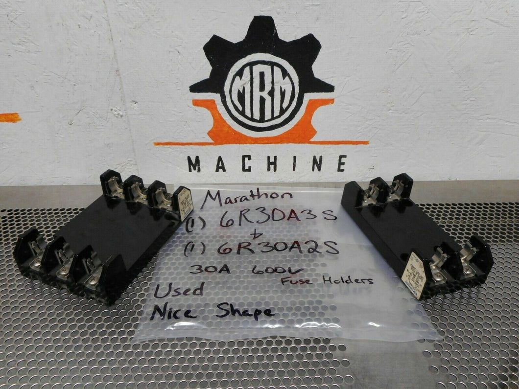 Marathon 6R30A3S & 6R30A2S Fuse Holders 30A 600V Used With Warranty
