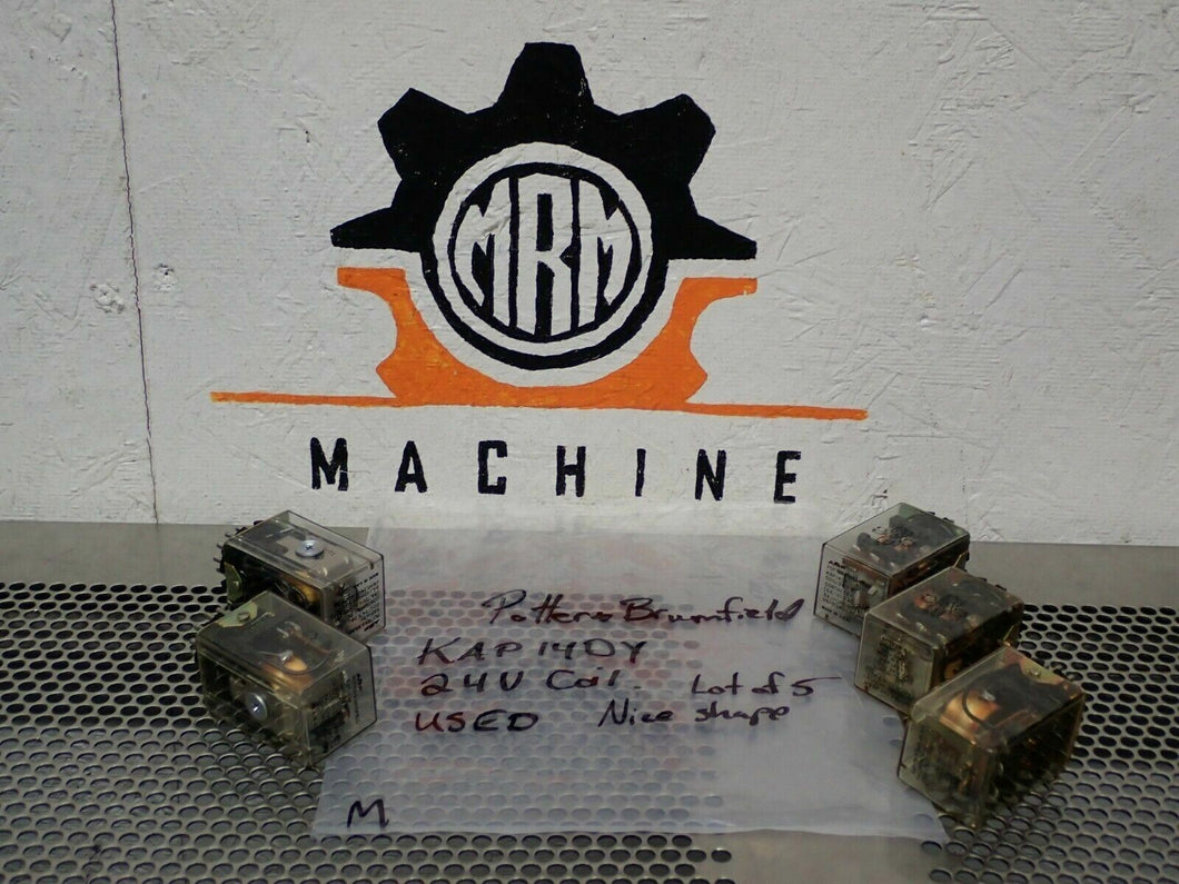 Potter & Brumfield KAP14DY Relays 24V Coil Used With Warranty (Lot of 5)