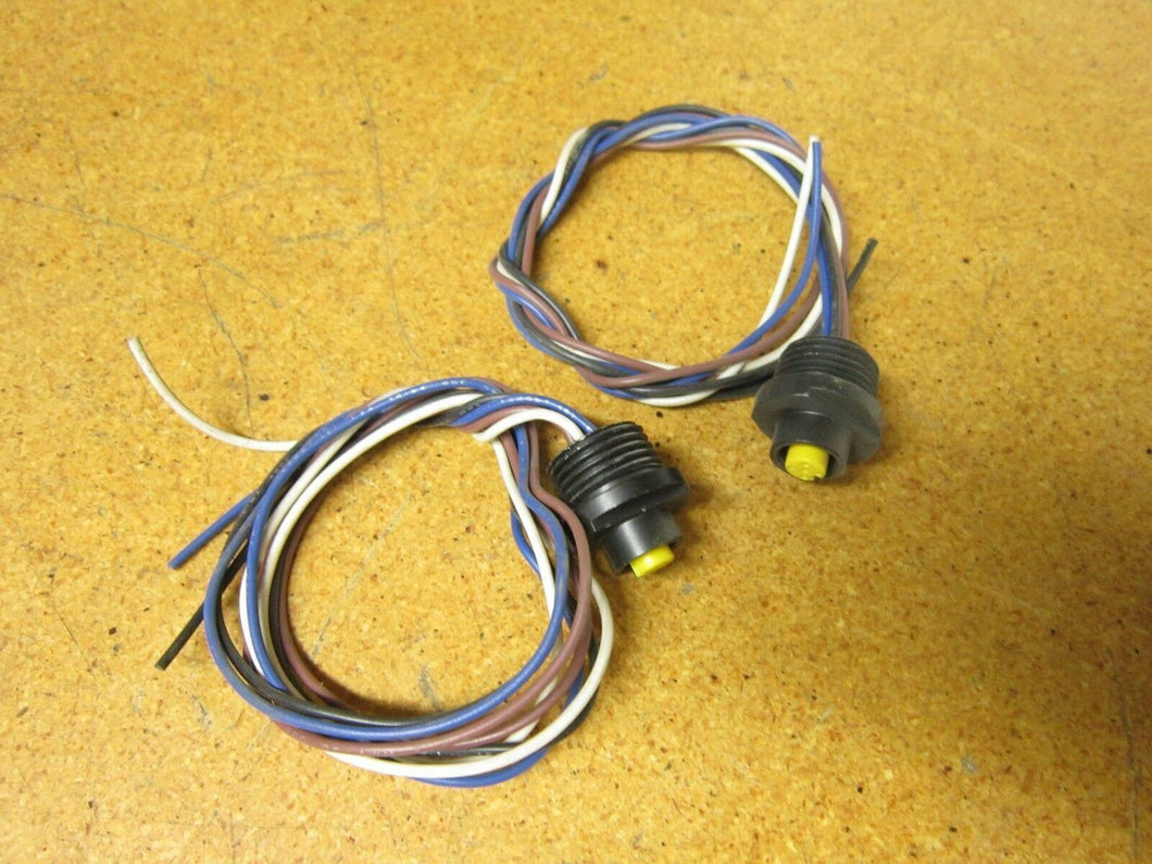 Cooper 5000118-444 4 Pin Female Receptacle 0.5 Meter 300V 5A Used (Lot of 2)
