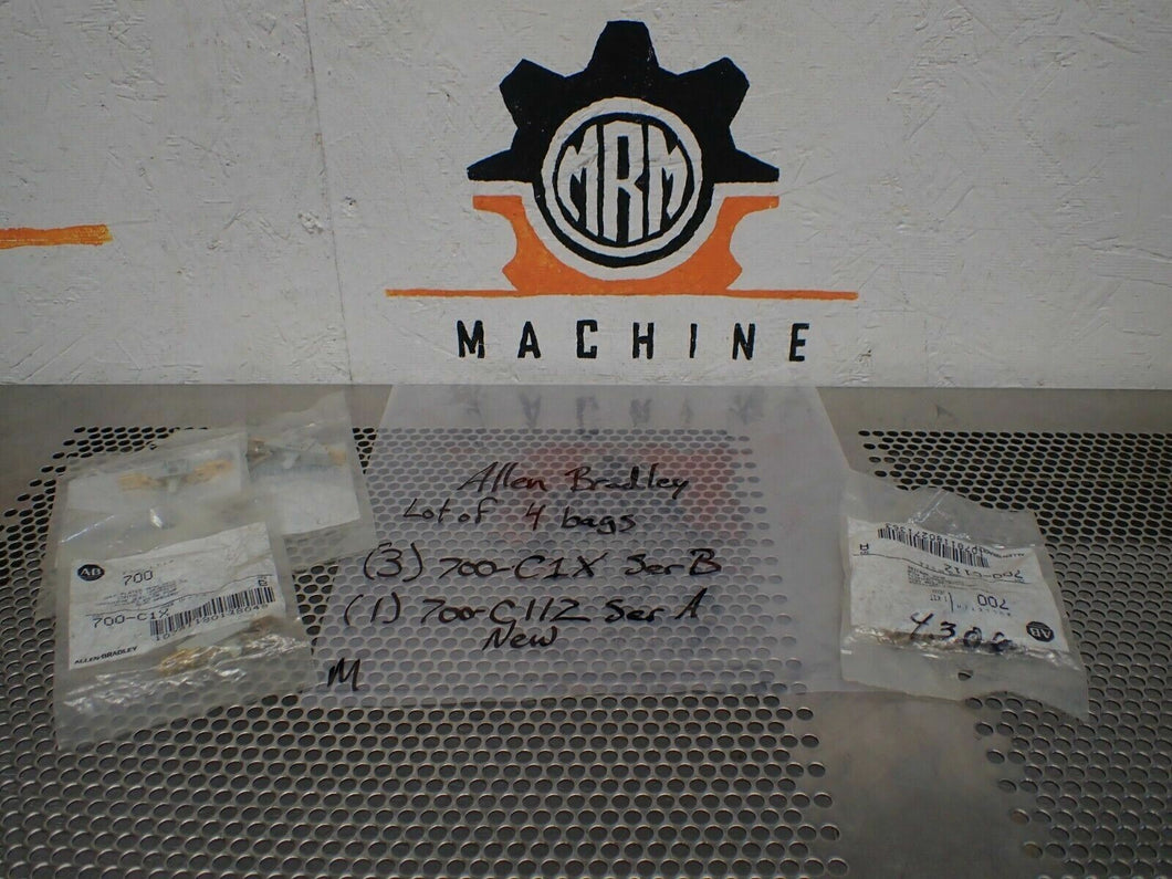 Allen Bradley (3) 700-C1X Ser B & (1) 700-C11Z Ser A Contact Cartridges New