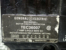 Load image into Gallery viewer, General Electric TEC36007 Circuit Breakers 7A 3P 600VAC Used Warranty (Lot of 8)
