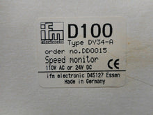 Load image into Gallery viewer, IFM D100 Type DY34-A Speed Monitor 110VAC Or 24VDC New In Box
