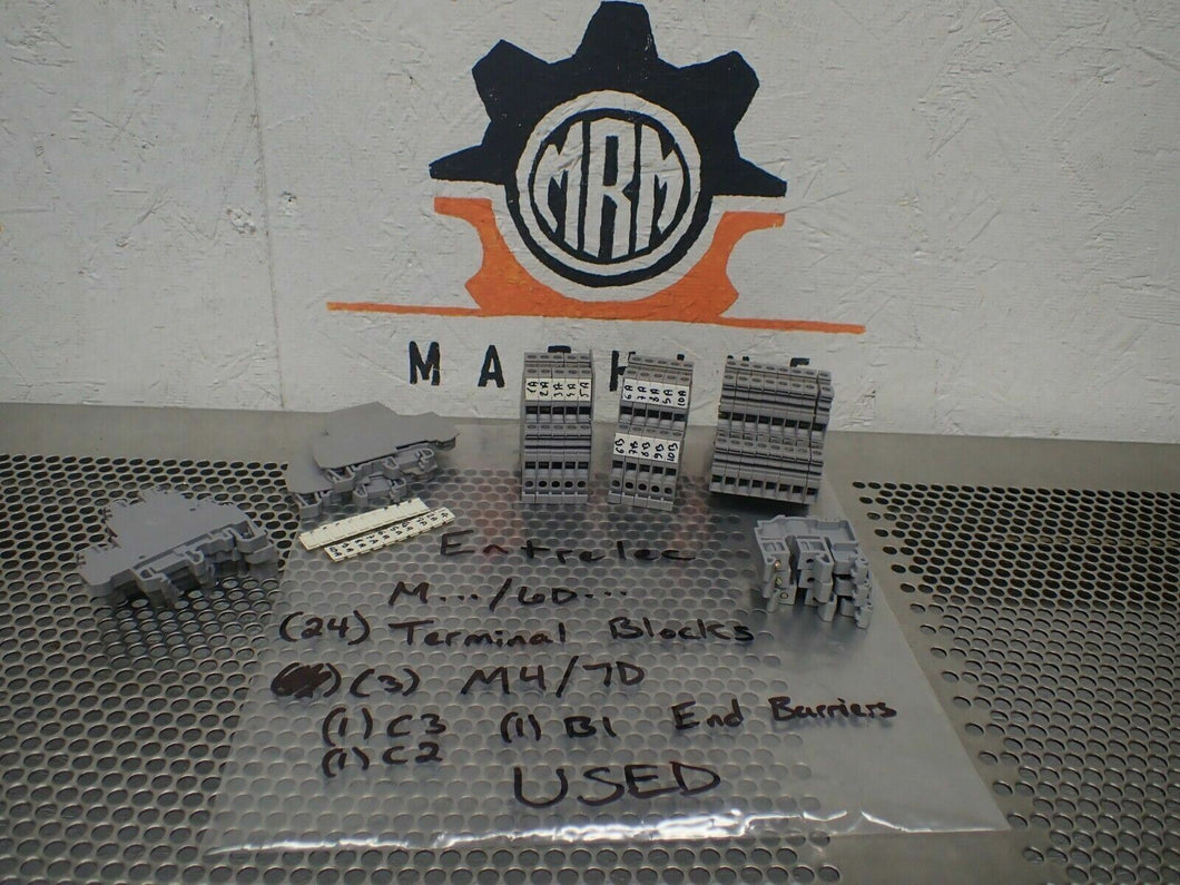 Entrelec (24) M.../6D... Terminal Blocks (3) M4/7D (1) C3 (1) C2 & (1) B1 End Br