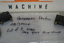 Load image into Gallery viewer, HEINEMANN AM13MG6 Circuit Breakers 117VAC 0.5A CYC 60 Used Warranty (Lot of 3)
