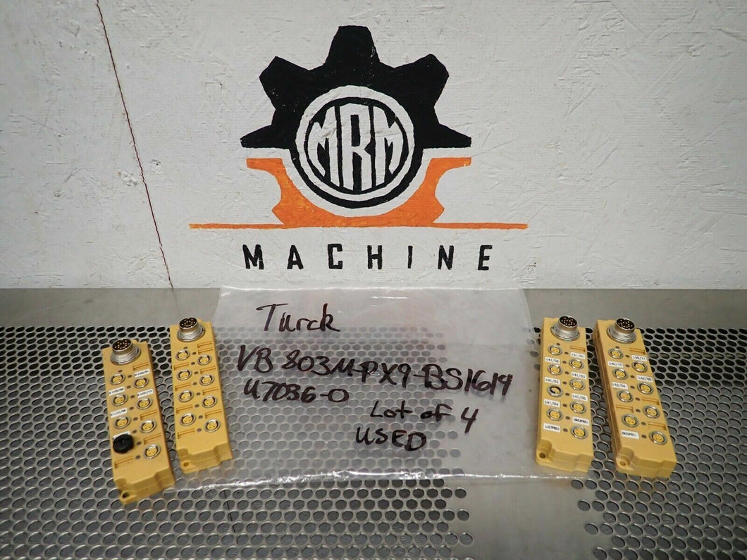 Turck U7036-0 VB 803M-PX9-BS1614 Pico Fast Multi Box Used Warranty (Lot of 4)