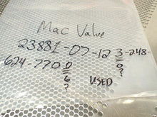 Load image into Gallery viewer, Mac Valve 23881-07-120-248-624-7700 7 Position Female Cable Connector Used
