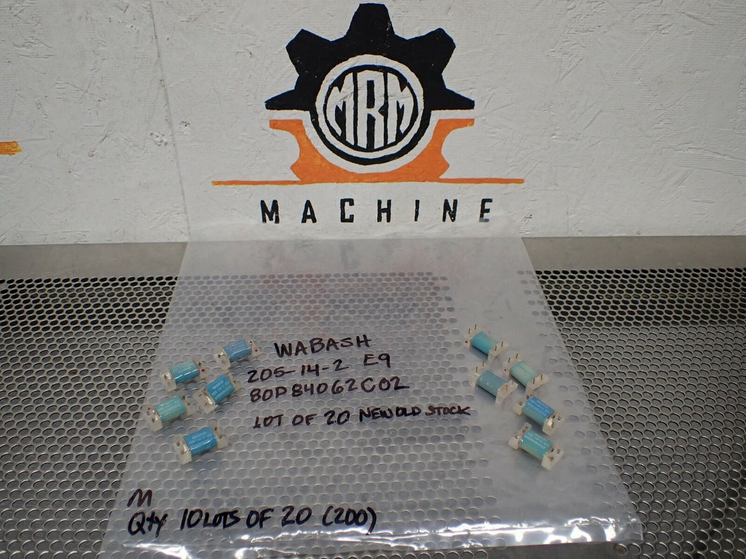 WABASH 205-14-2 E9 80P84062C02 Relays New No Box (Lot of 20)