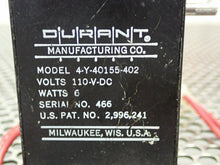 Load image into Gallery viewer, Durant 4-Y-40155-402 4 Digit Counter 110VDC 6W Used With Warranty
