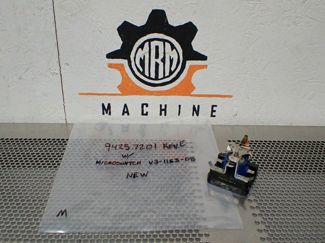 9425.7201 Rev. E Relay W/ Micro Switch V3-1153-D8 Switch New No Box See All Pics