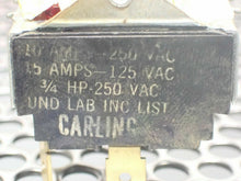 Load image into Gallery viewer, (5) UND Lab 10A 250VAC 15A 125V (2) EMA50.24 &amp; (1) Carling 10/15A Switches Used
