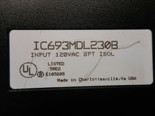 Load image into Gallery viewer, GE Fanuc IC693MDL230B Input Module 120VAC 8PT ISOL Used With Warranty
