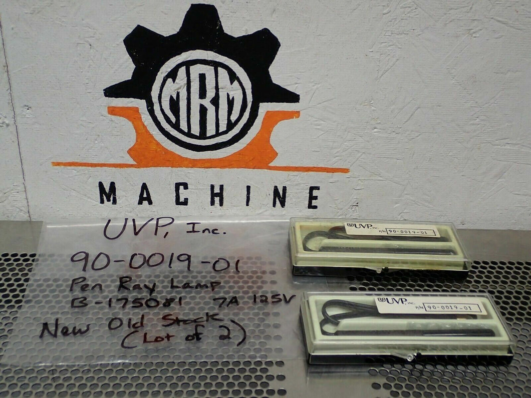 UVP, Inc. 90-0019-01 Pen Ray Lamp B-175081 7A 125V New Old Stock (Lot of 2)