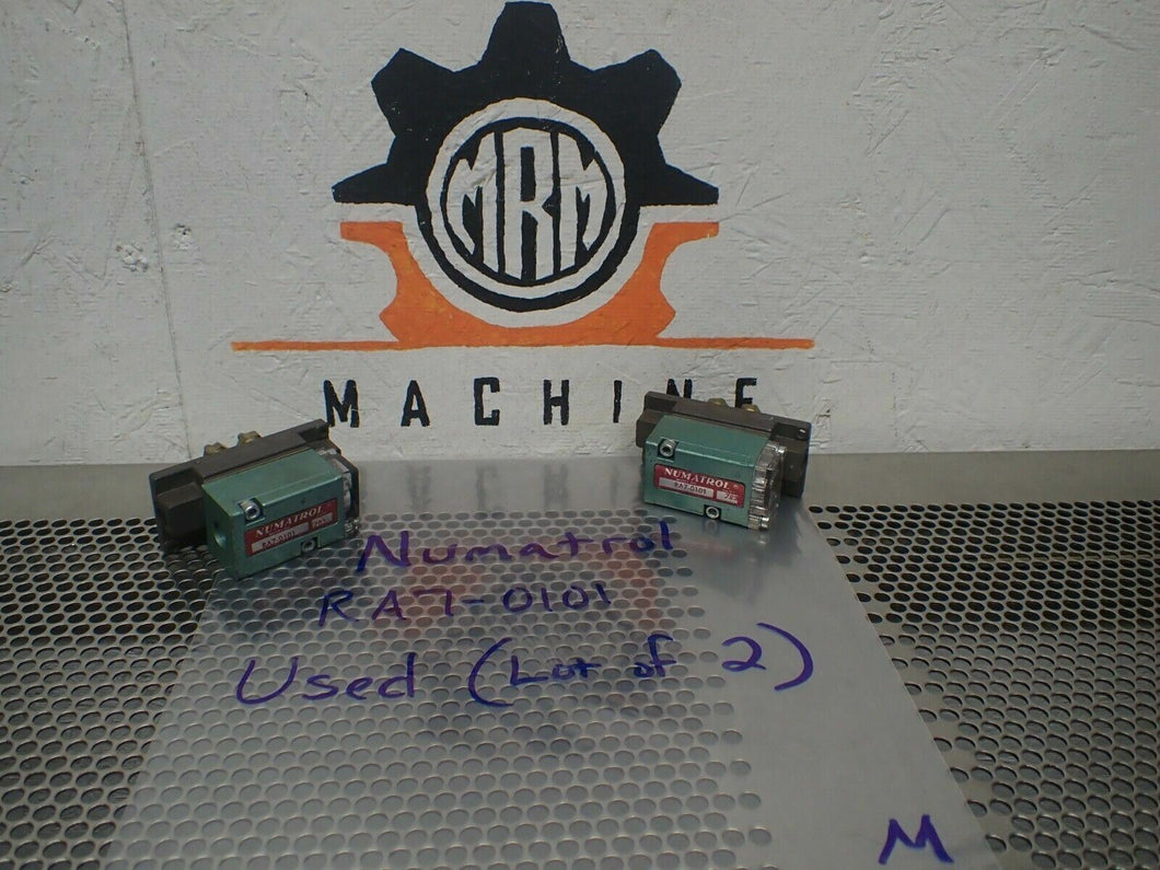 Numatrol RA7-0101 Pneumatic Relay Valves Used With Warranty (Lot of 2)
