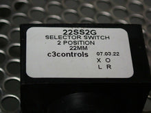Load image into Gallery viewer, C3 Controls 22SS2G Selector Switch 2 Position 22MM New No Box
